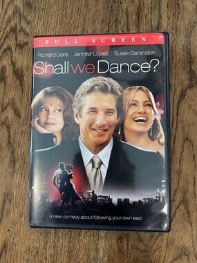 Shall We Dance? 2004 Movie DVD Full Screen Richard Gere Jennifer Lopez Pre-Owned